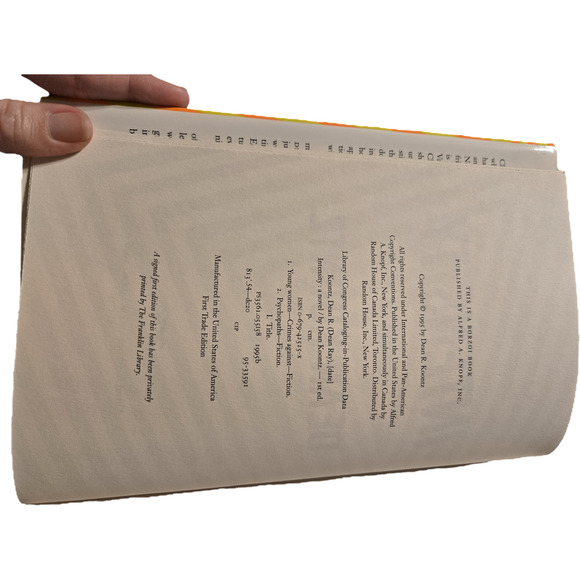 Intensity by Dean Koontz 067942525x knopf - Picture 7 of 8